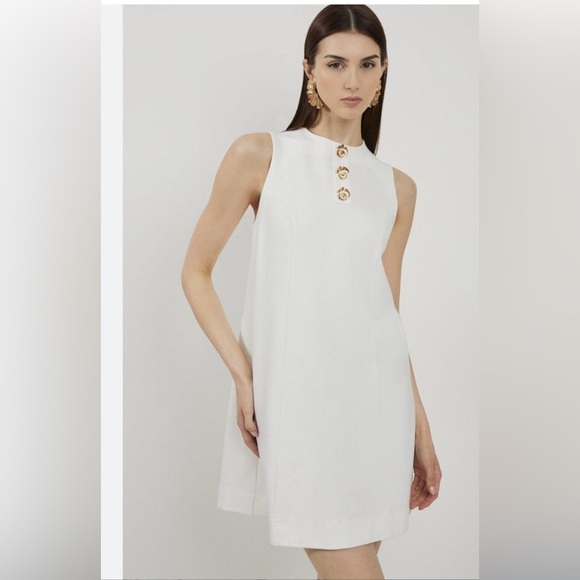KAREN MILLEN Ponte Jersey Hardwear
Detail Mini Dress - Picture 1 of 6
